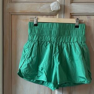 Free People Movement The Way Home Green Shorts Size Medium